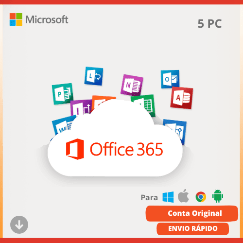 Office 365 Conta Original - 5 Dispositivos | 2 anos
