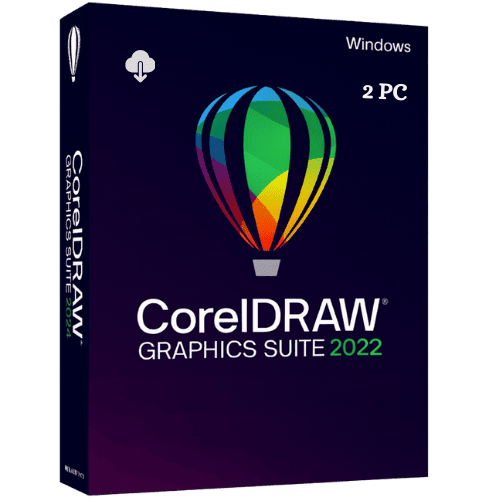 CorelDRAW Graphics Suite 2022 Licença Permanente | 2 PCs