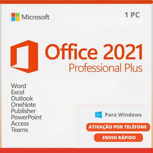 Office Pro 2021 Licença Original Vitalícia