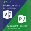 Microsoft Project 2021 e Visio 2021 Pro - Licença Permanente