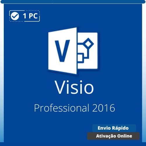 Visio 2016 Pro Licença Original Vitalícia