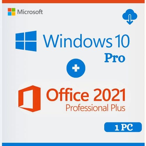 Windows 10 Pro + Office 2021 Professional Plus Licença Original Vitalícia